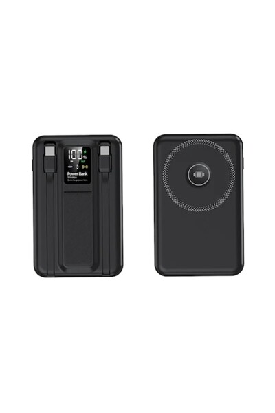 OEM External battery 20000 mah, Wireless, 2 x USB Type-C cables included, Fast Charge 20W, Digital Displ