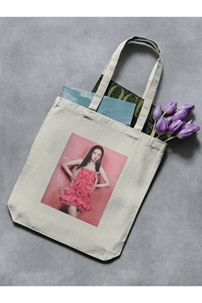 redame Jisoo Blackpink Y2K Retro Unisex Cloth Bag Lisa Jennie Rose Tote Bag