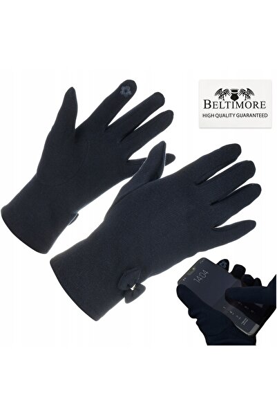 Other Women's gloves, black, touch fleece, warm, material, BELTIMORE