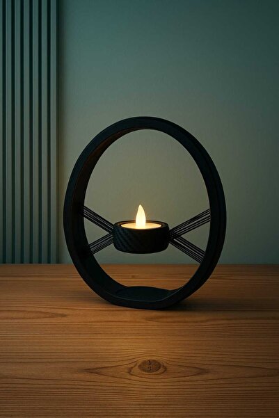 ASYDESIGN Tealight Mumluk Modern Pilli Ledli