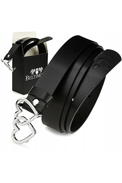 Other Curea din piele pentru femei Beltimore cu cataramă în formă de inimă