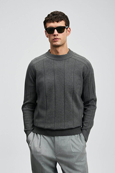 Lufian Ανδρικό πουλόβερ Grand Dark Grey 112090165