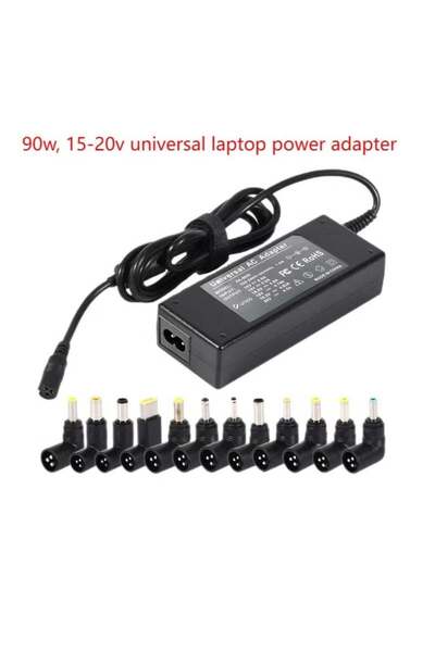 Without a mark 90W Universal Laptop Charger, 15V - 20V Power Supply with 16 Connectors, Compatible with 65W 45W AC