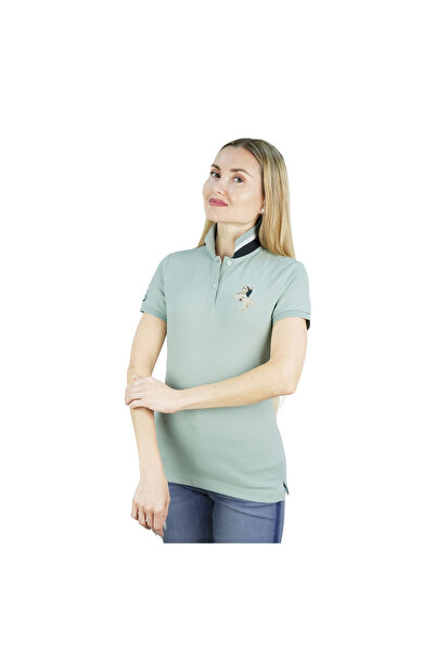 Giordano Women's Slim Fit Napoleon Embroidery Polo