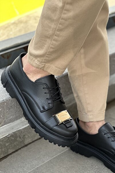 Zerenyus Zrc2402 Daily Lace-Up Casual Men's Shoes Black