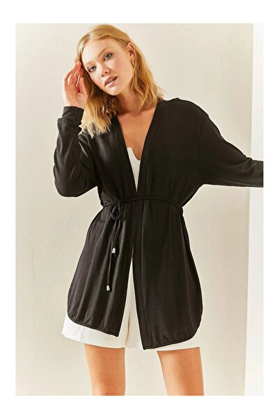 ALPACO سترة نسائية طويلة الأكمام بتفاصيل من الدانتيل