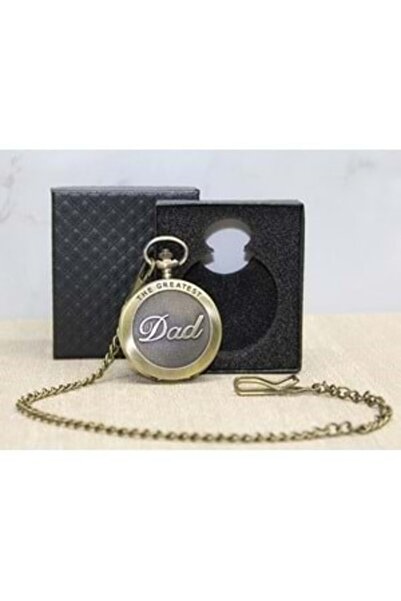 myhomehediyelik Antique Dad (Father) Clock with Special Box