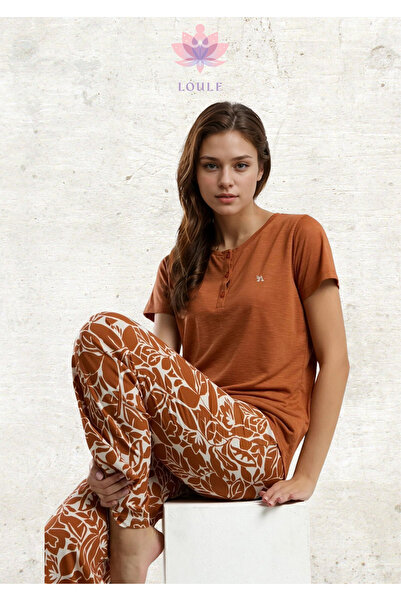 Loule Women's Clothing Short Sleeve Pajama Set L1.Ar.322.9.001