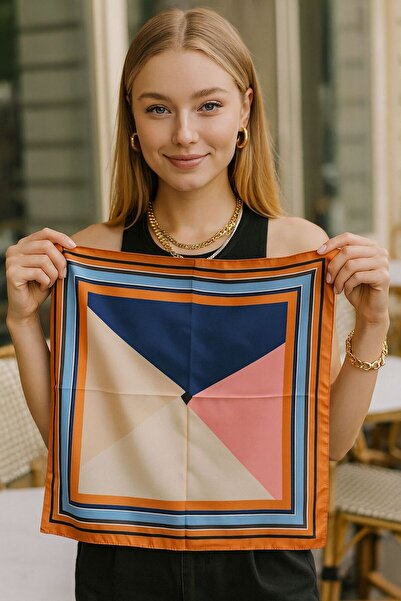 FELLMENS وشاح نسائي منقوش FLR25 مقاس 50x50 سم