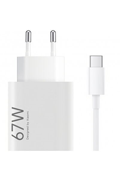 Xiaomi Incarcator Retea Cu Cablu USB-C Xiaomi, 67W, 6.2A, 1 x USB-A, Alb BHR9...