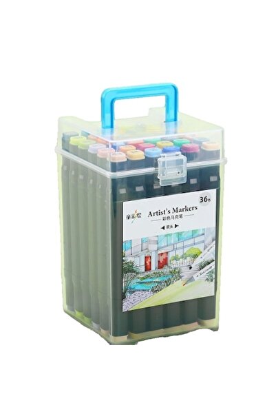 LEIBOO Set 36 Markere Artist's Markers, pe baza de Alcool, Caserola cu maner,...