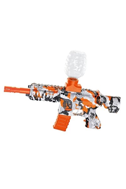 GOLD MARKET Pusca electrica de jucarie M416, tip Mitraliera cu bile de Gel, Orbeez, tragere in rafala gel bluste