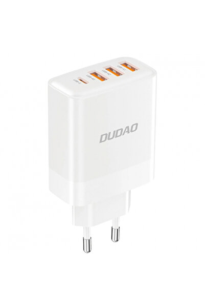 OEM Dudao A5heu Τροφοδοτικό, 20W, 3A, 1 X USB-C - 3 X USB-A, Λευκό