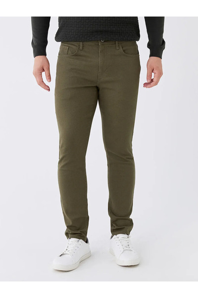 LC Waikiki LCWAIKIKI Classic Haki Dar Kalıp Erkek Chino Pantolon