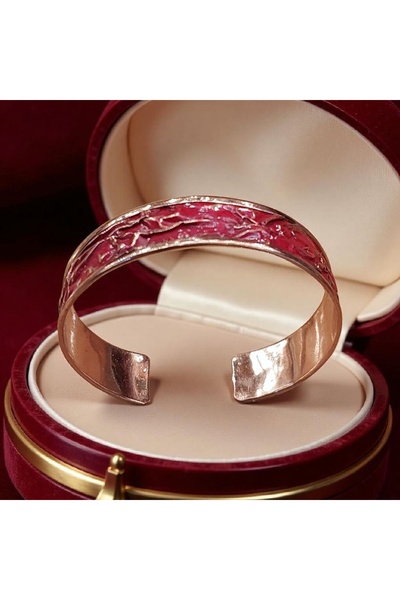 Bakır Center سوار نحاسي مصنوع يدويًا، سوار نحاسي مناسب للملابس، حجر كابلانجو ...