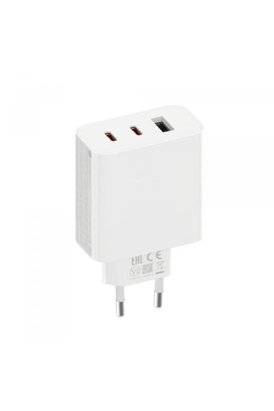 Xiaomi GAN 2c1a Τροφοδοτικό, 67W, 3A, 1 X USB-A - 2 X USB-C, Λευκό