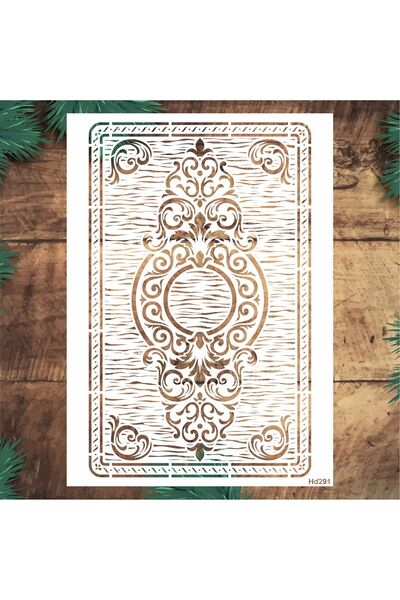 STENCİLTASARIM Stencil Tasarım Hd291 Kilim- Dekoratif Duvar, Eşya,kumaş,fayan...