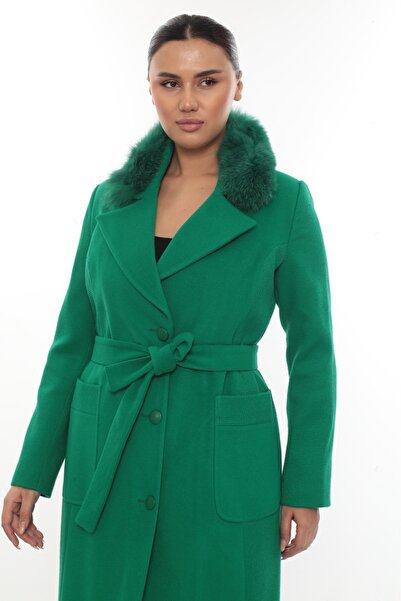 Cristina BÜYÜK BEDEN KÜRKLÜ KABAN