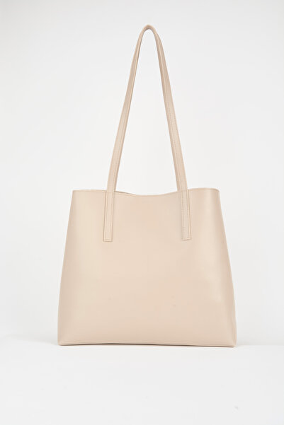 Vivaq Kadın Aster Vizon Suni Deri Kenar Çıt Çıt Katlamalı Ve Kapamalı El Kol Ve Omuz Çantası