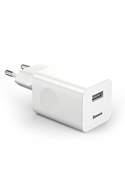 Baseus Baseus Προσαρμογέας Ρεύματος, 24W, 3A, 1 X USB-A, Λευκό Ccall-Bx02