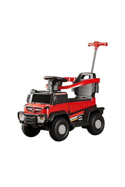 LEIBOO Electric Car with Remote Control, Removable Handle, Storage Basket, LED Lights, Music, +1 year, up to