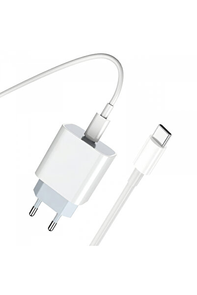 PRESTICO Încărcător de rețea cu cablu USB-C F8S, 20W, 3A, 1 x USB-C, Alb