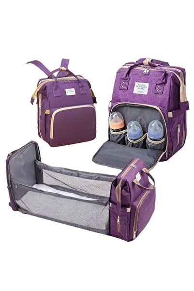 GOLD MARKET Rucsac pentru mame, cu pat pliabil, bretele reglabile, buzunar termoizolant, material Oxford impermeabil