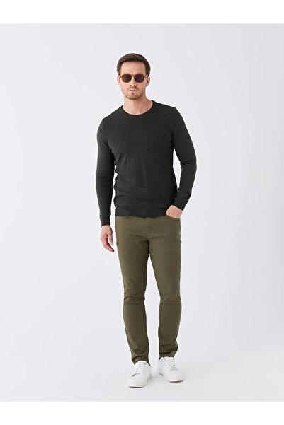 LC Waikiki LCWAIKIKI Classic Haki Dar Kalıp Erkek Chino Pantolon