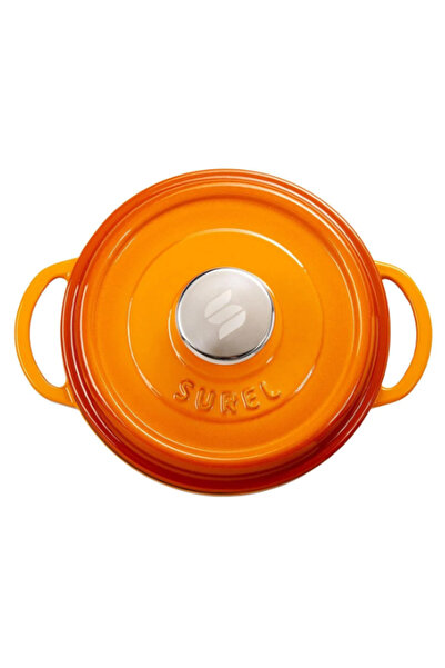 Sürel 24 cm Yuvarlak Tencere Degrade Turuncu