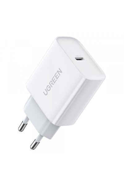 OEM UGREEN Cd137 Φορτιστής τοίχου, 18W, 3A, 1 θύρα USB-C, Λευκό
