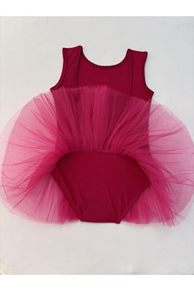 LULLY KİDS Girls' Sleeveless Tutu Skirted Ballet and Gymnastics Leotard