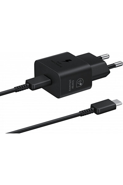 Samsung Incarcator Retea Cu Cablu USB-C Samsung, 25W, 3A, 1 x USB-C, Negru EP...