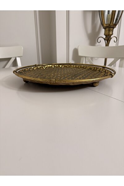 THE LİNSE Metal Dekoratif Tepsi 42*4 cm