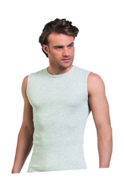 NightLove Öztaş Men's Ribbed Sleeveless Crew Neck Undershirt 1055-A