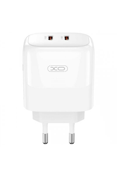 OEM XO Design L140 Τροφοδοτικό, 35W, 3A, 2 x USB-C, Λευκό