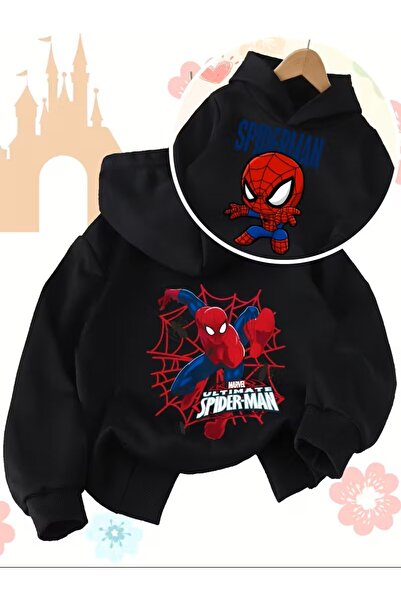 oneagılyazı Official & Spider Universe Hooded Sweatshirt - Boys & Girls