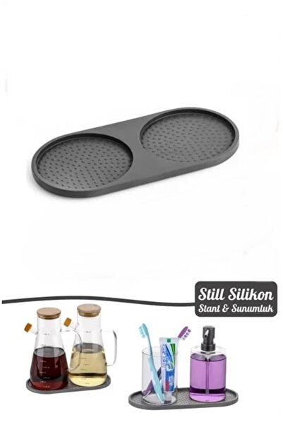 LOVYCO Silicone Oil Pot Coaster - Non-Slip and Durable Coaster with 2 Compartments