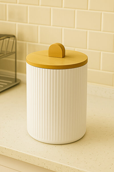 DrBambu Bambu Kapaklı 8 LT Çöp Kovası – Doğal ve Şık Mutfak Çöp Kovası