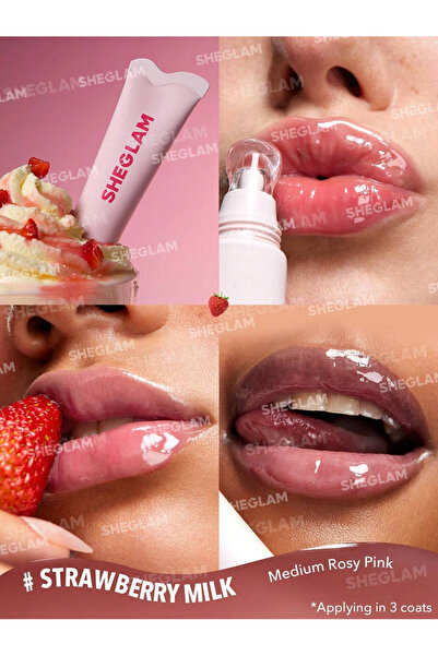 SHEGLAM Juicy Gloss – Strawberry Milk Aromalı Dudak Parlatıcısı