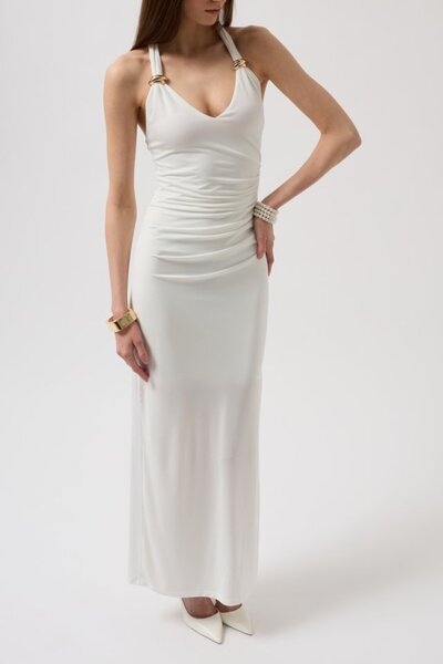 VALENCIOR Φόρεμα Maxi Λεπτομέρεια Αξεσουάρ