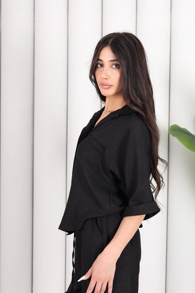 Generic Brand Blouse Pants Double Linen Suit