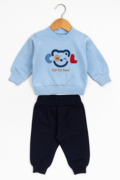 For My Baby Nakış Detaylı Erkek Bebek 2'li Takım