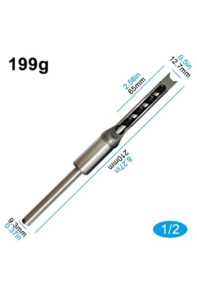 Choice1 Round handle 1pc 12.7mm British System Woodworking Square Hole Drill ...