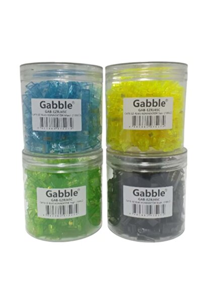 GABBLE RENKLİ GAB-EZRJ45C EZ-RJ45 MAVİ DELİKLİ YENİ NESİL KONNEKTÖR