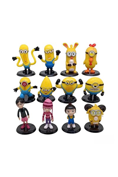 Virtual Trend Set 12 Figurine Virtual Trend®, Minions, multicolor, 3-6 cm