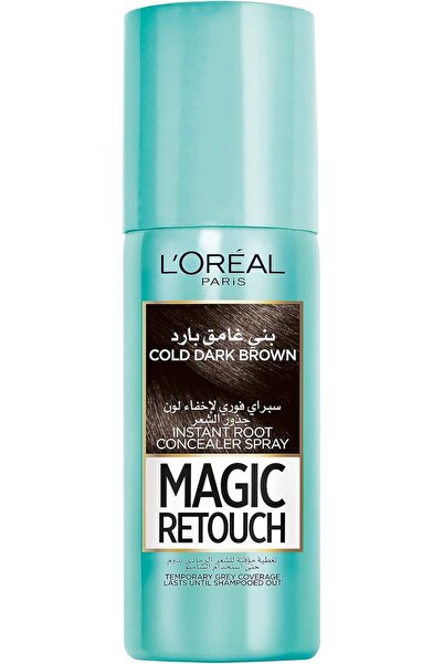 L'oreal بخاخ صبغة الشعر ماجيك ريتوتش، بني غامق بارد