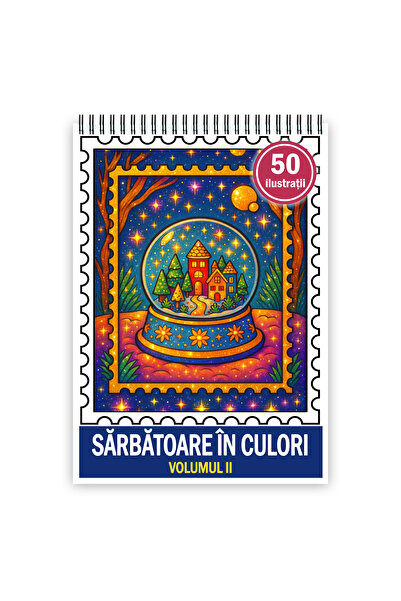 Legendary Gifts Carte de colorat pentru copii, 50 de ilustrații Sărbători în culori - Volumul II Format: A3