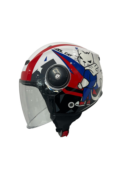 Sway Sw 814 Cool Cat Beyaz Çocuk Kaskı