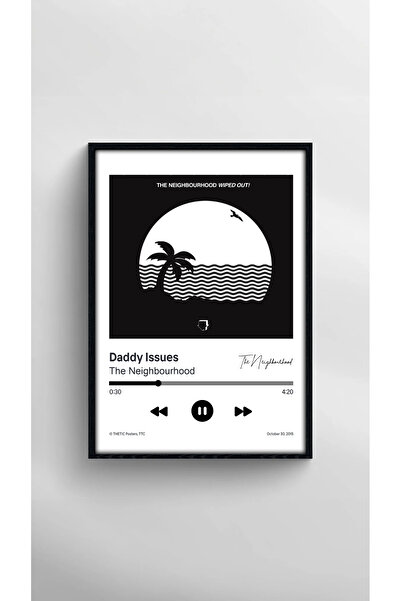 Thetic The Neighbourhood - Daddy Issues Single Collection PREMIUM Poster Spotify - Poster cu melodie!