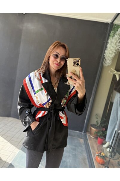 Butik Bizimlesin Table Siyah Trenchcoat